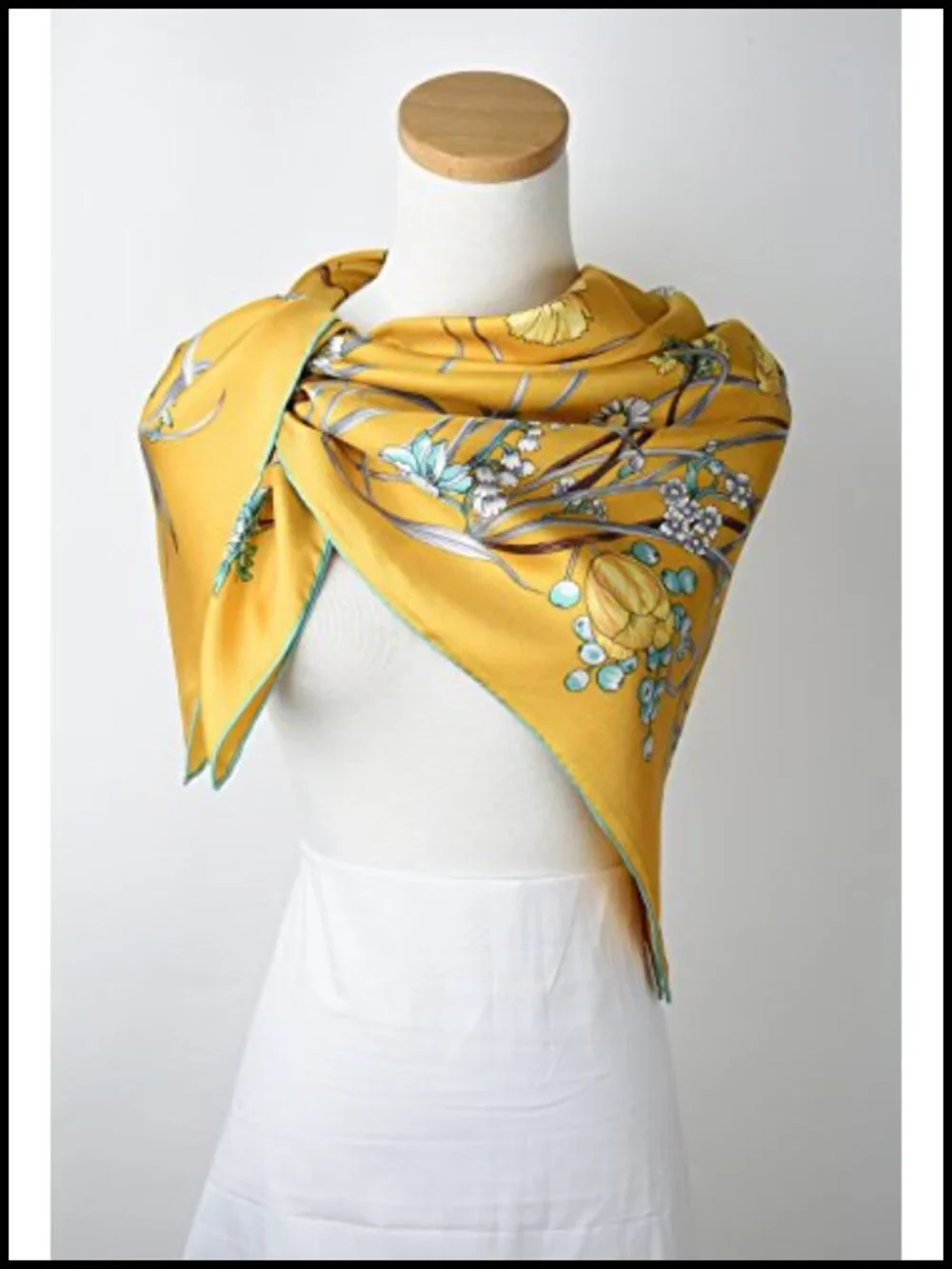 Real Silk Square Scarf Lightweight Women Bandana Headscarf